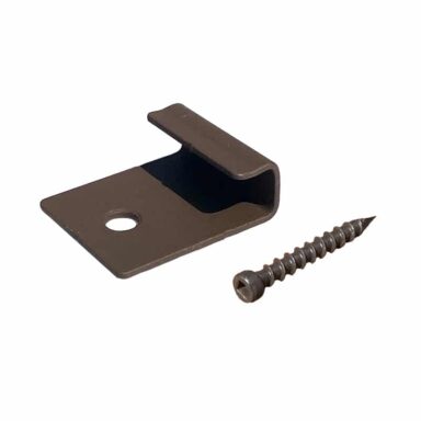 Clips et vis de démarrage pour terrasse en bambou nature