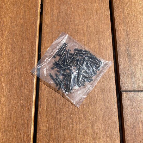 Clips démarrage + vis pour terrasse bambou nature