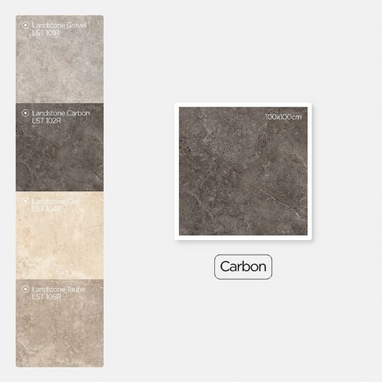 Grès cérame Landstone Carbon