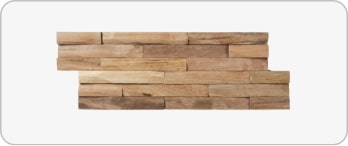 Plaquette de parement en bois