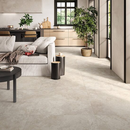 Travertino Light cross en intérieur 80x80 cm