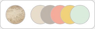 Les couleurs claires pour le travertin