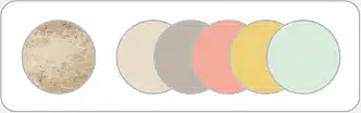 Les couleurs claires pour le travertin