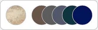 Les couleurs foncées à associer avec le Travertin