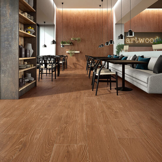 Artwood Cherry dans un restaurant