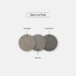Schéma des différentes couleurs de grès cérame de la gamme Fast