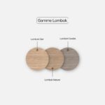 différentes nuances de la gamme de grès cérame Lombok