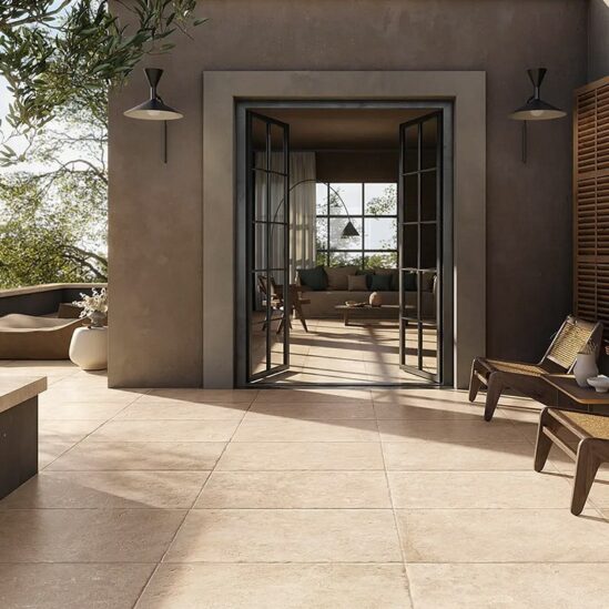 Terrasse avec le Lumière Sabbia