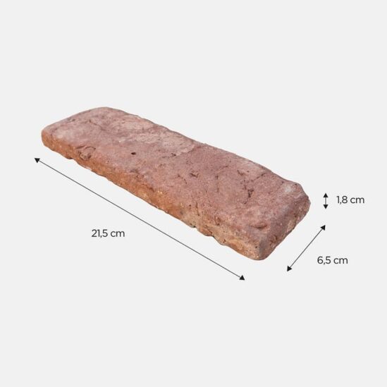 Format d'une brique vieillie