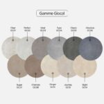 schéma des différentes teintes des grès cérame de la gamme Glocal