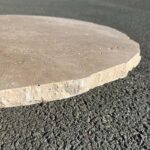 Épaisseur de 3 cm du pas japonais en Travertin