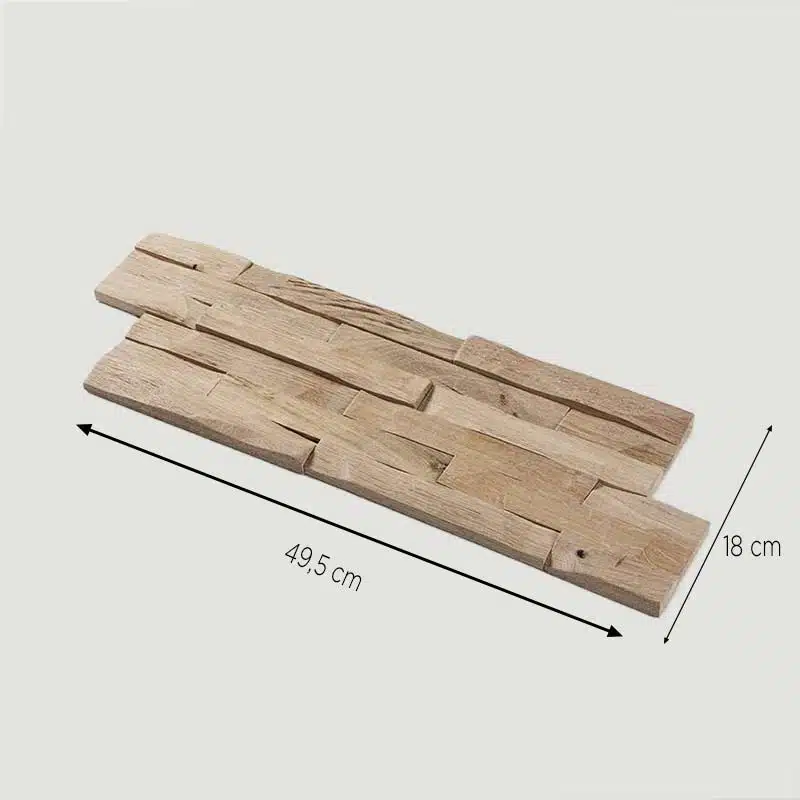 dimensions des plaquettes de parement bois Bastide