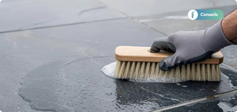 nettoyer et entretenir la pierre bleue