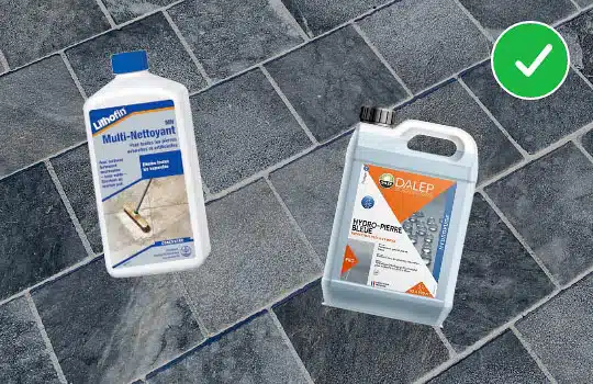 Les produits autorisés pour le nettoyage de la pierre bleue