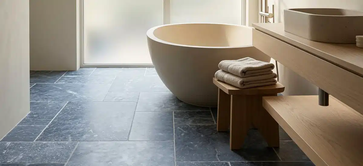 Salle de bain en pierre bleue Alia