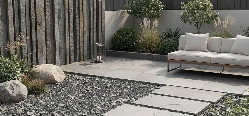 Ardoise pour aménagement du jardin