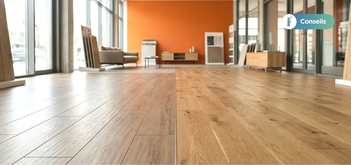 Comparatif entre le grès cérame effet bois et le parquet