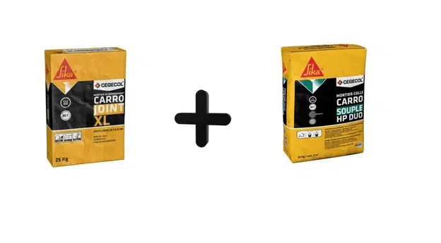 Produits pour la pose du travertin